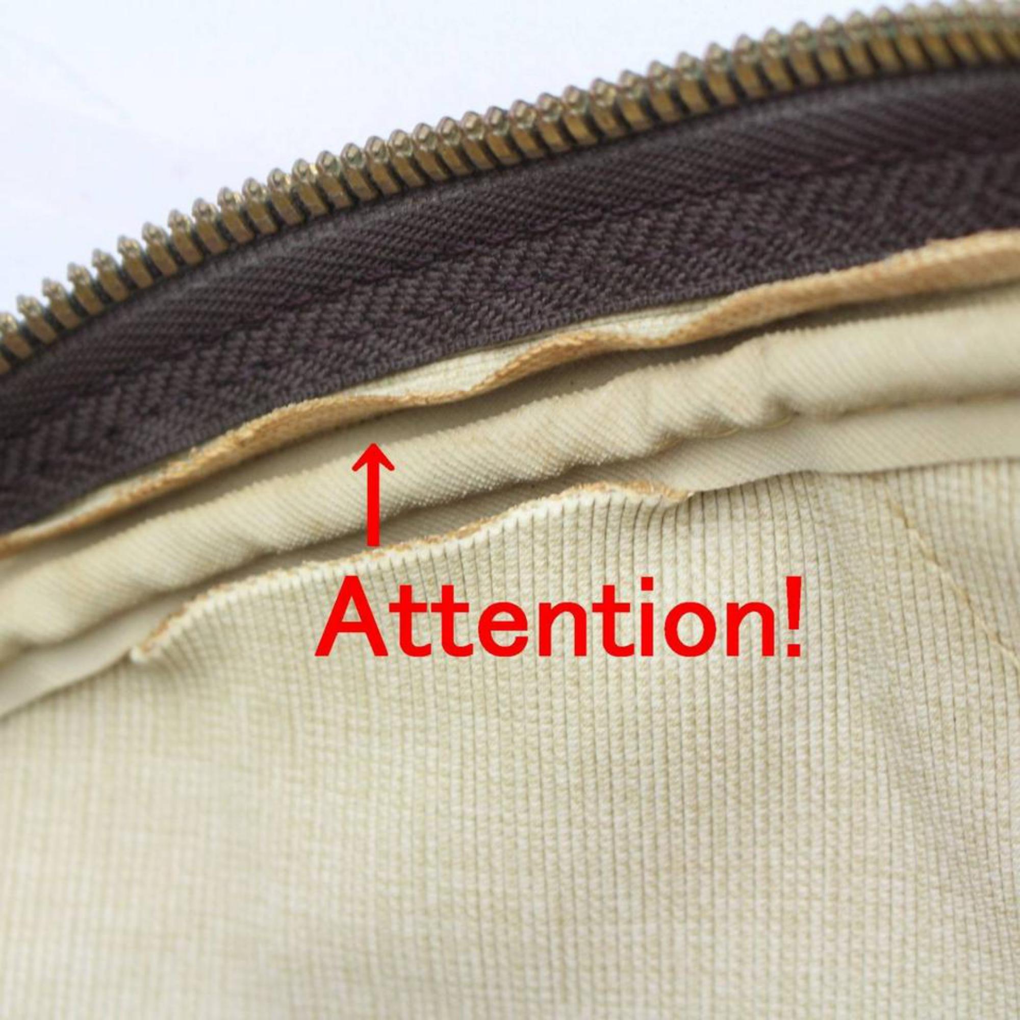 Louis Vuitton Alize Monogram 2 Poches with Strap 870354 Brown Canvas Travel Bag For Sale 7
