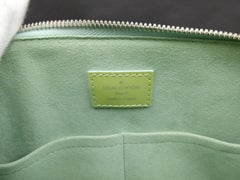 Louis Vuitton Alma Amande Pm 232546 Green Patent Leather Satchel