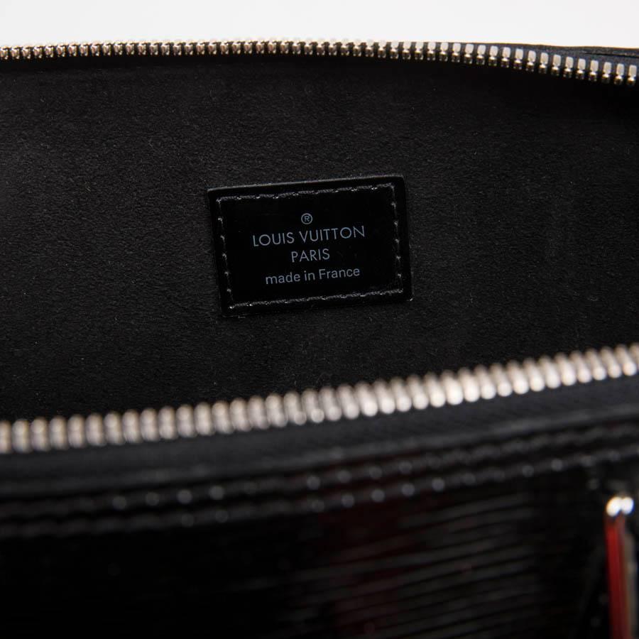 Louis Vuitton Black Patent Epi Leather Large Model Alma Bag  3