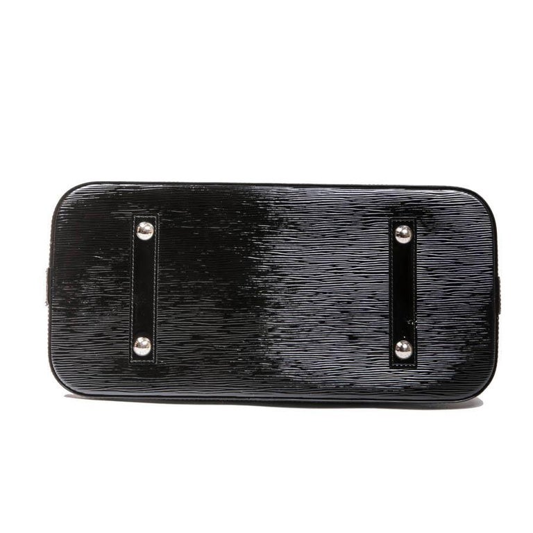 Louis Vuitton Black Patent Epi Leather Large Model Alma Bag at 1stdibs