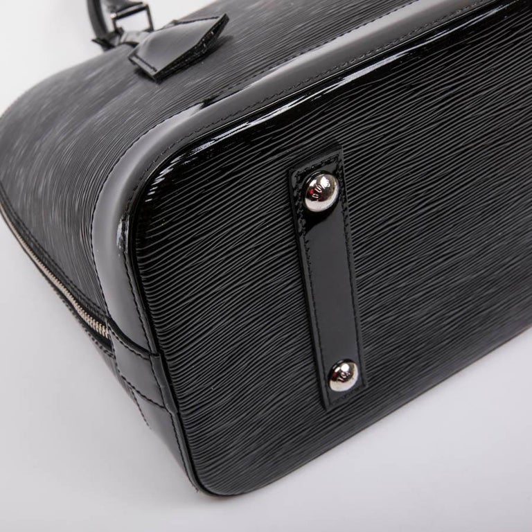 Louis Vuitton Black Patent Epi Leather Large Model Alma Bag at 1stdibs