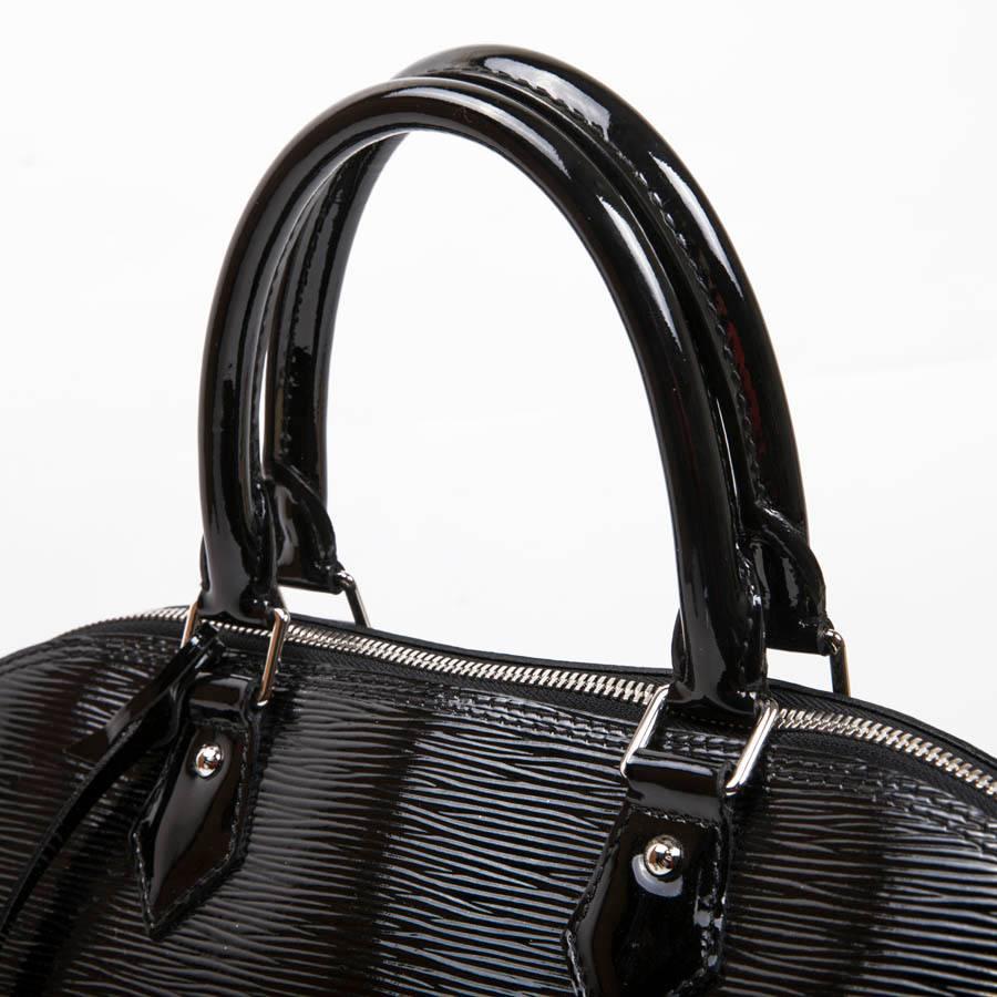 Louis Vuitton Black Patent Epi Leather Large Model Alma Bag  1