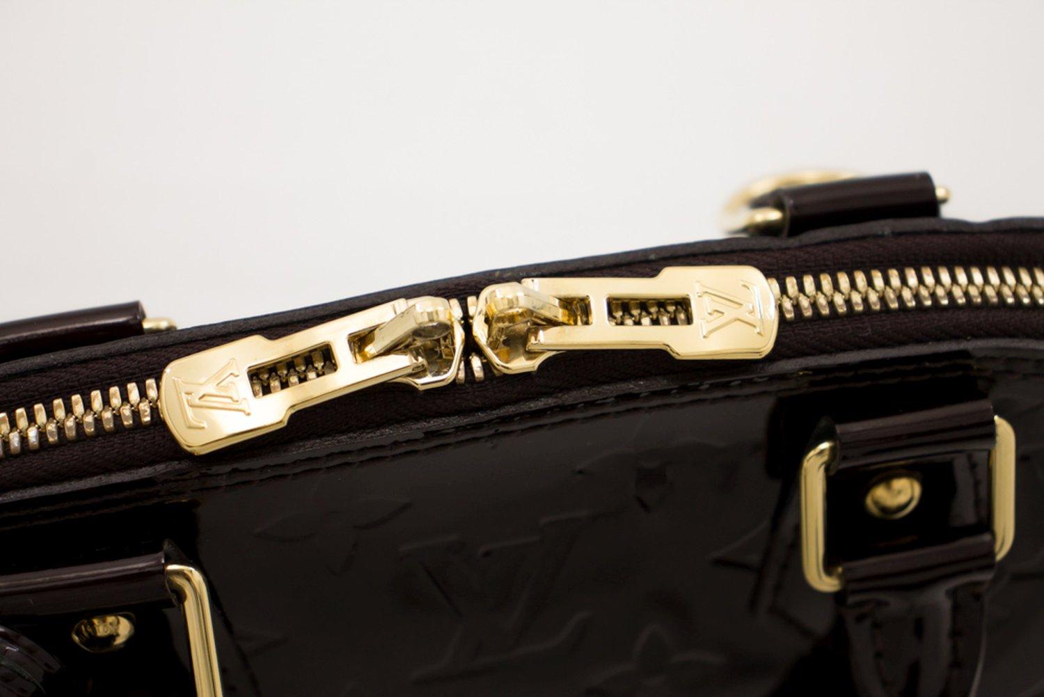 Louis Vuitton Alma BB Amaranth Monogram Vernis Bag Handbag M91678 4