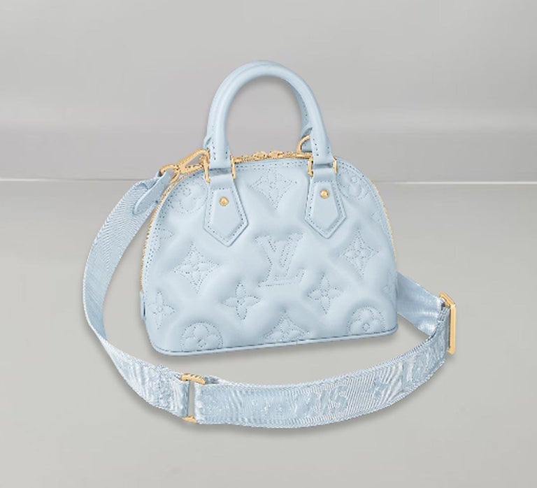 Louis Vuitton Alma BB Bag Glacier Blue Quilted And Embroidered Smooth louis-vuitton-alma-bb-bag-glacier-blue-quilted-and-embroidered-smooth