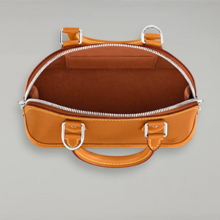 Louis Vuitton Alma BB Bag Golden Honey Grained Epi Cowhide Leather For