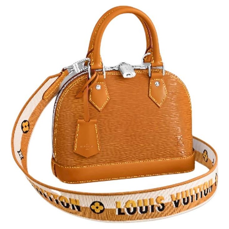 Louis Vuitton Alma BB Bag Golden Honey Grained Epi Cowhide Leather For