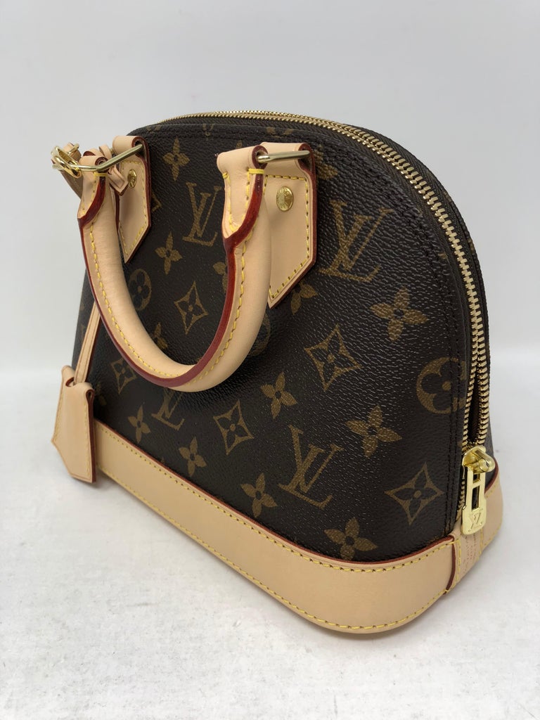 Authentic Louis Vuitton Damier Alma Bb Cross Body Handbag