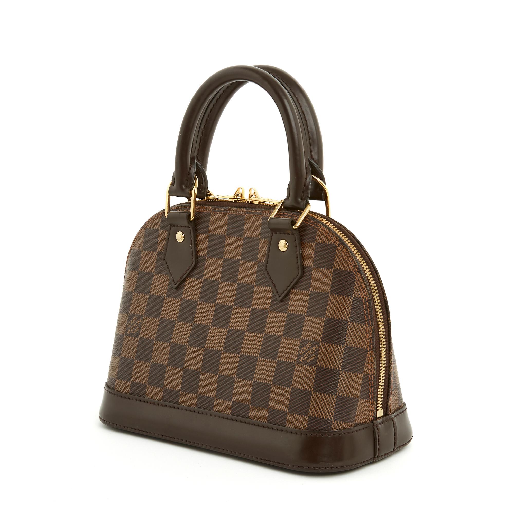 Louis Vuitton Alma BB Damier with strap In Excellent Condition In PARIS, FR