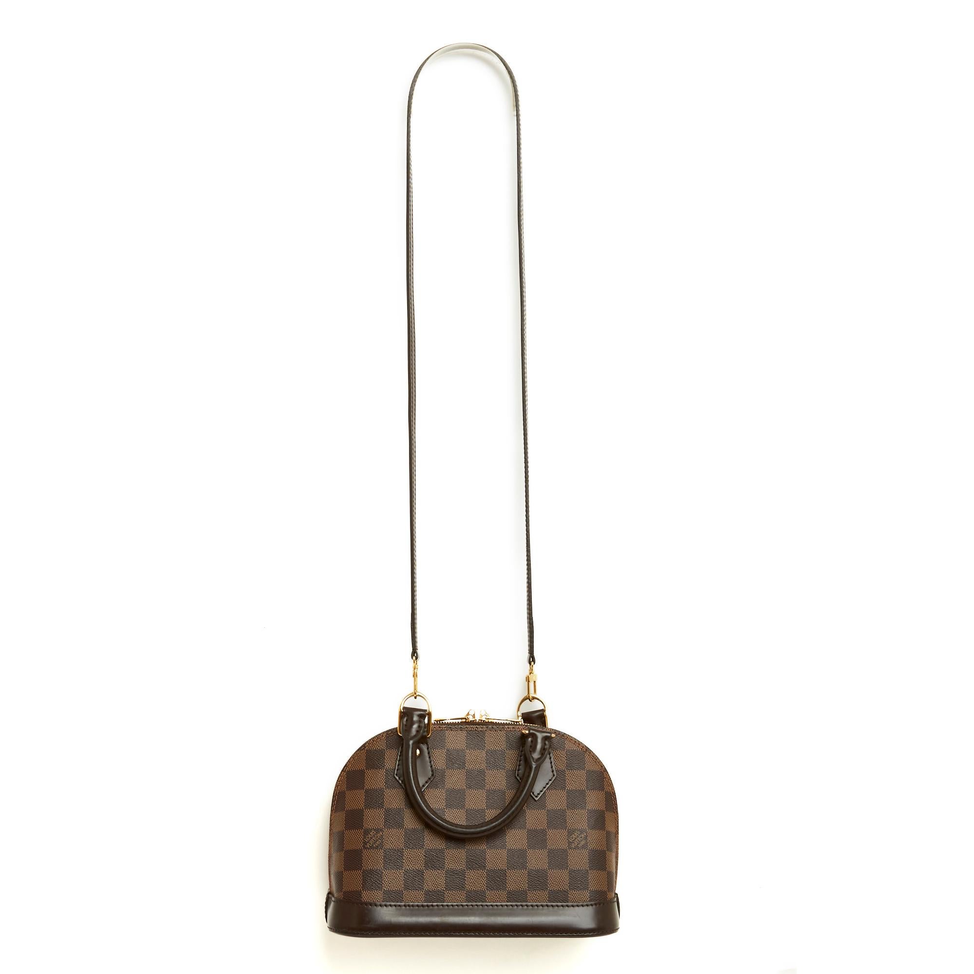 Louis Vuitton Alma BB Damier with strap 4