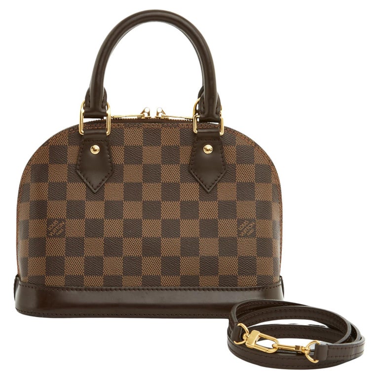 Louis Vuitton Alma BB Damier with strap For Sale at 1stDibs