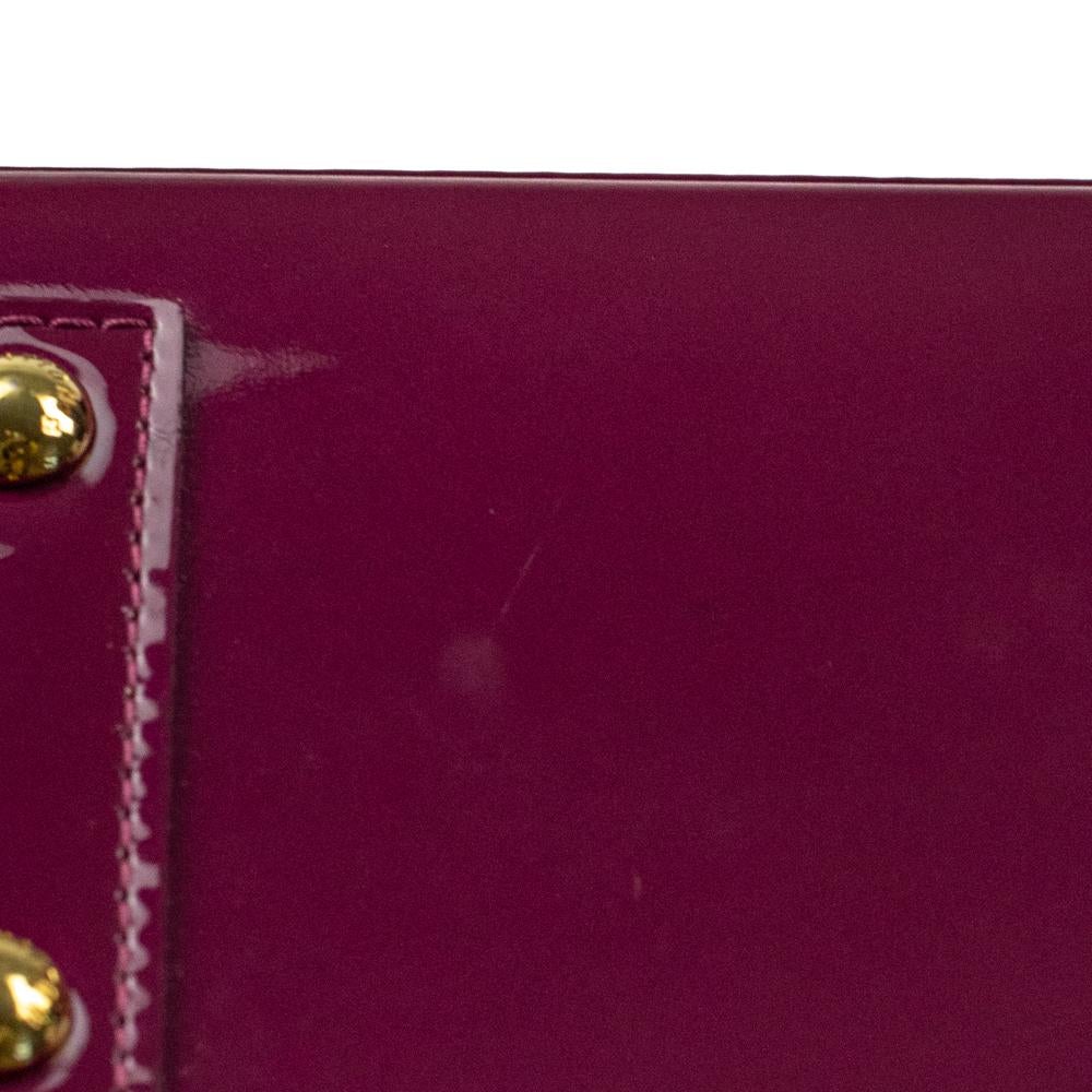 LOUIS VUITTON, Alma BB in burgundy patent leather 5