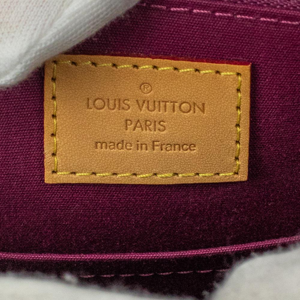 Women's LOUIS VUITTON, Alma BB in burgundy patent leather