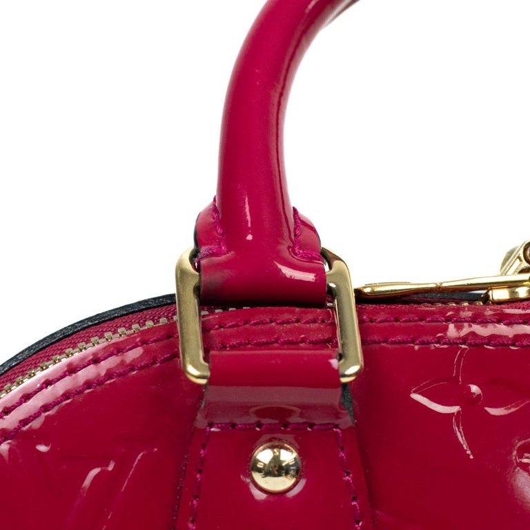LOUIS VUITTON BB Alma Bag in Powder Pink Patent Leather - VALOIS