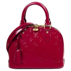 Louis Vuitton LV Women Alma BB Handbag Monogram Canvas Vernis