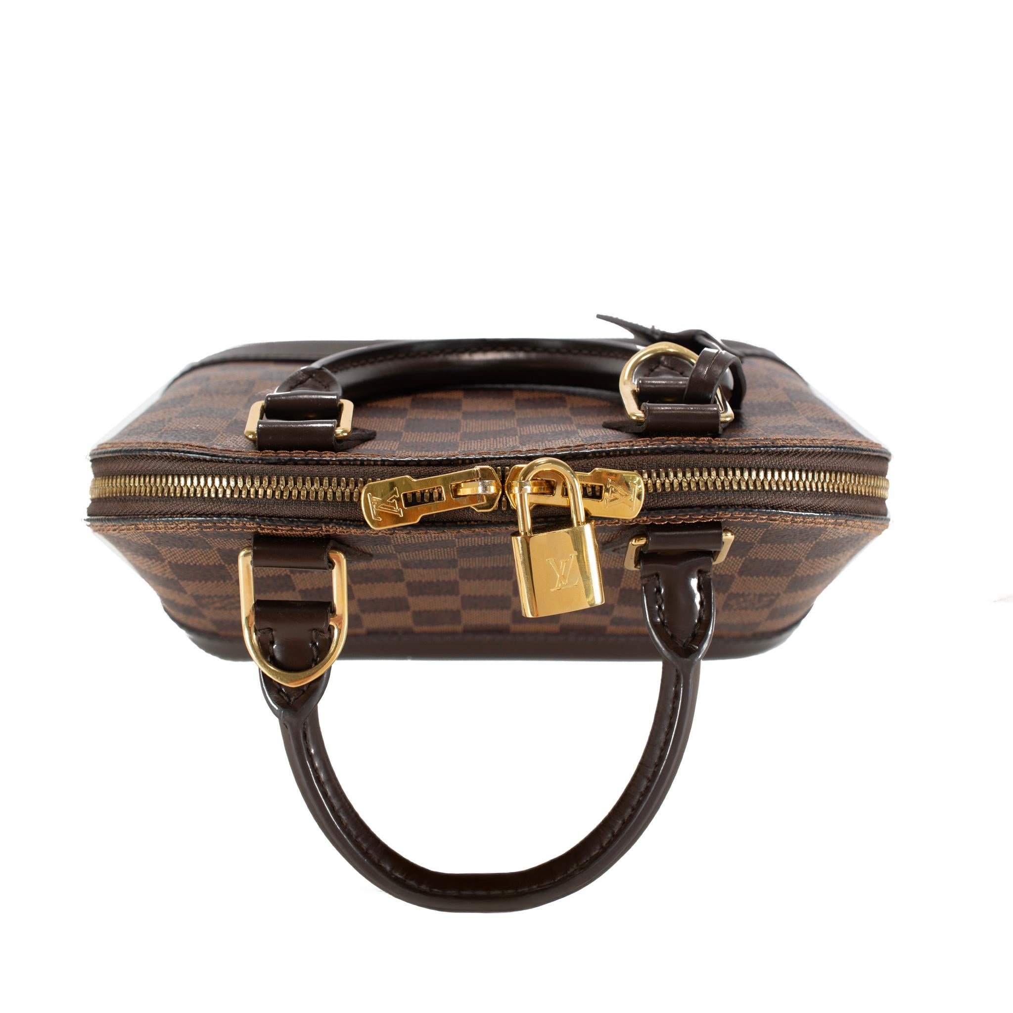 Louis Vuitton Alma BB N40606 Borsa a tracolla in tela Damier Ebène In condizioni ottime a Houston, US