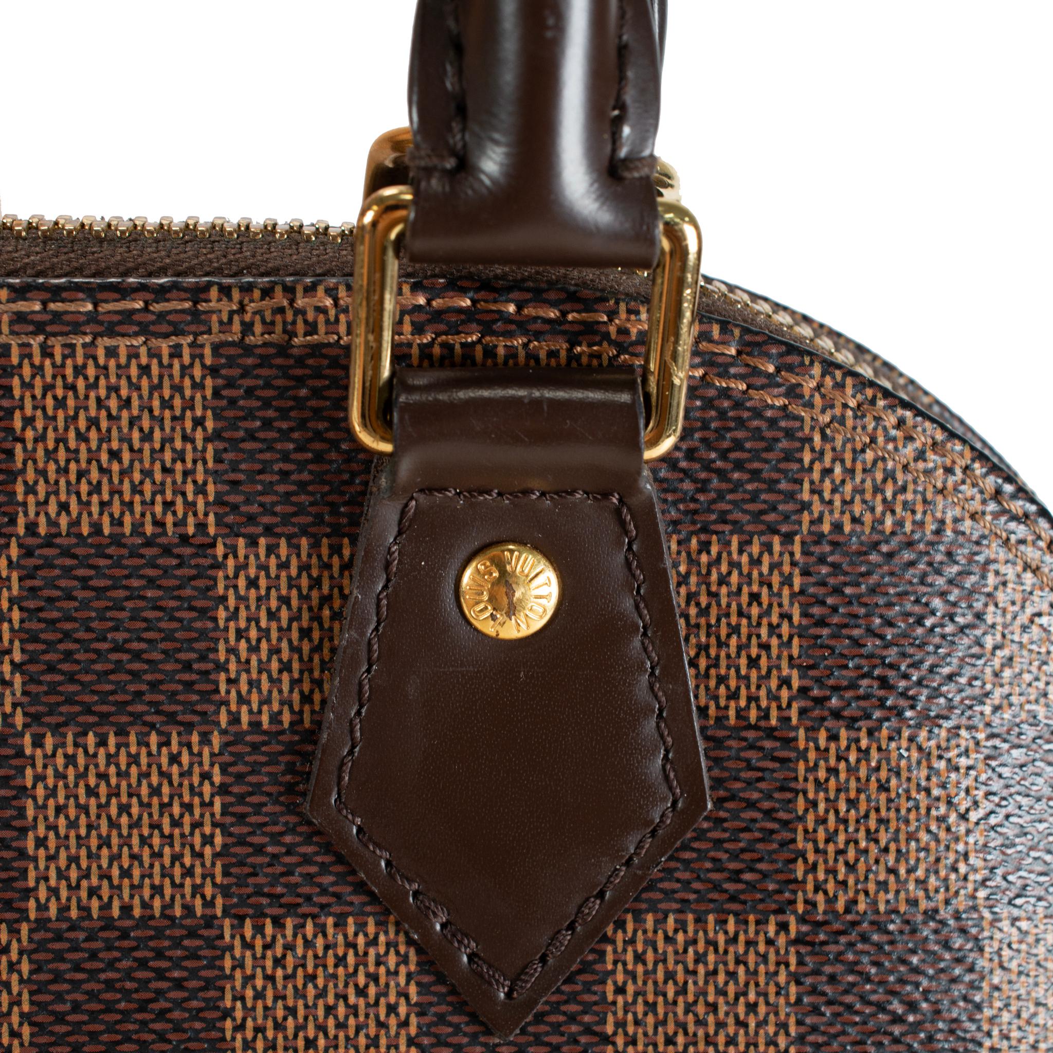 Donna Louis Vuitton Alma BB N40606 Borsa a tracolla in tela Damier Ebène