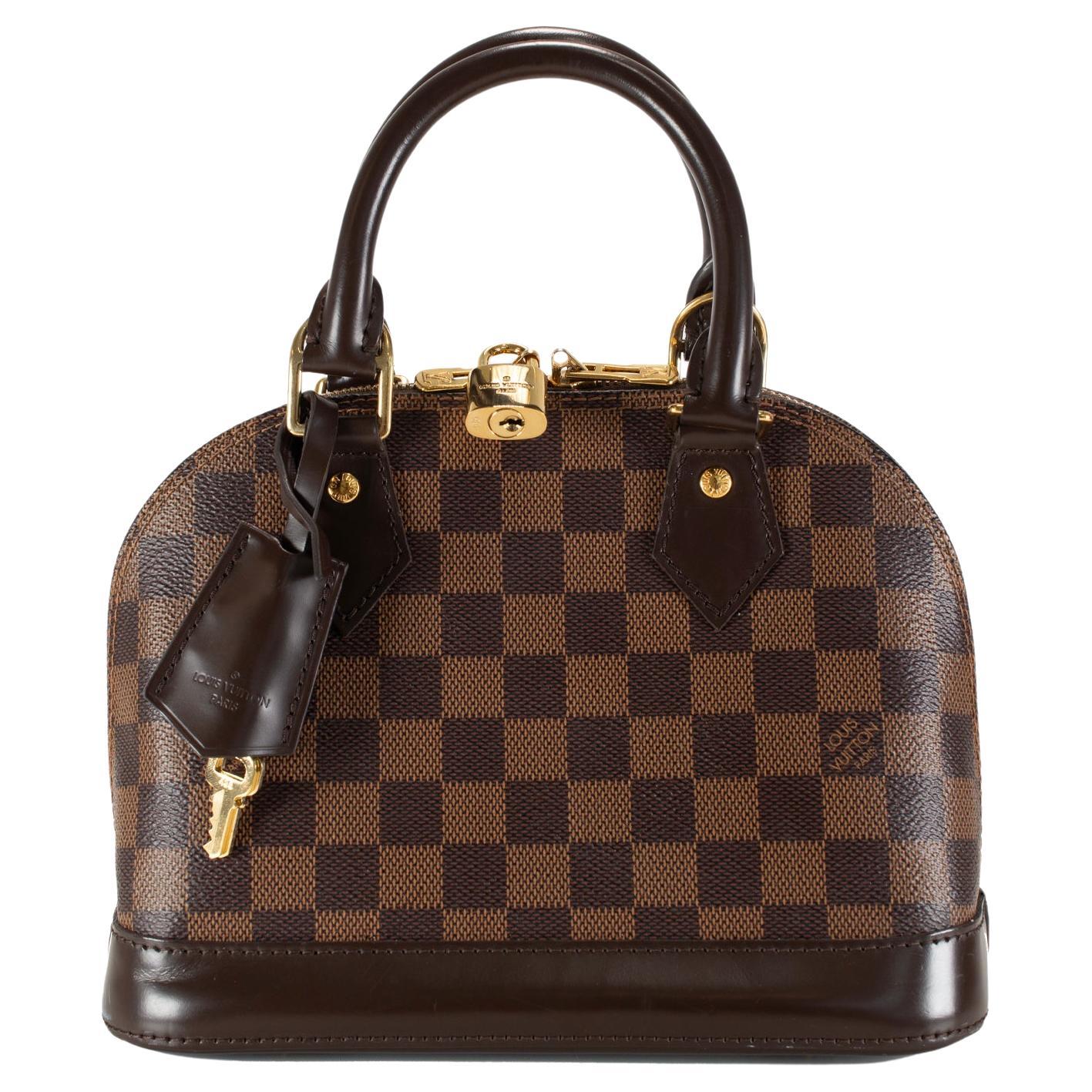 Louis Vuitton Alma BB N40606 Borsa a tracolla in tela Damier Ebène