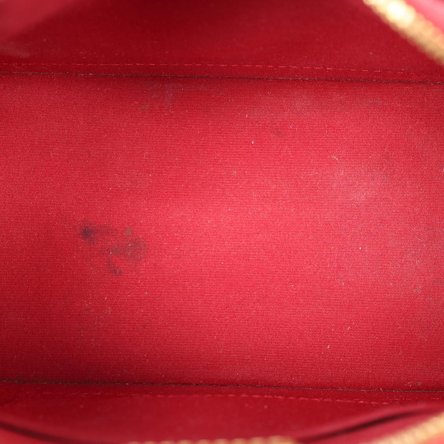 Louis Vuitton Alma BB Red Leather 8