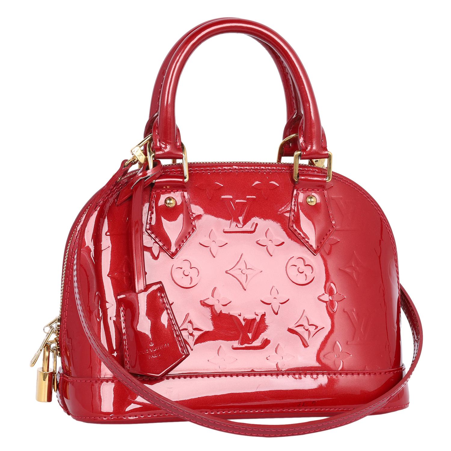 Louis Vuitton Alma BB Red Leather In Good Condition In Salt Lake Cty, UT