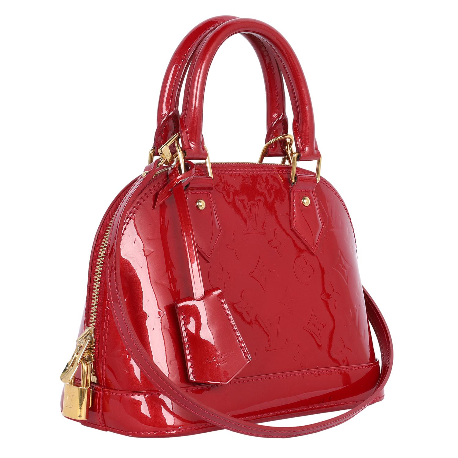 Louis Vuitton Alma BB Red Leather 1