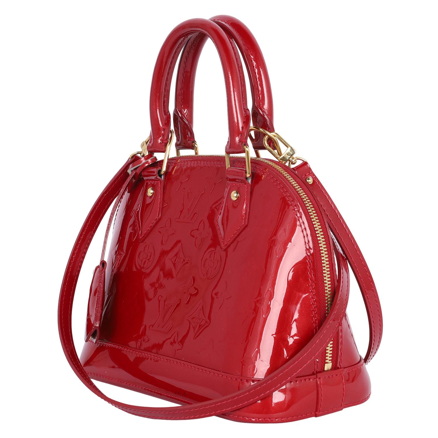 Louis Vuitton Alma BB Red Leather 2