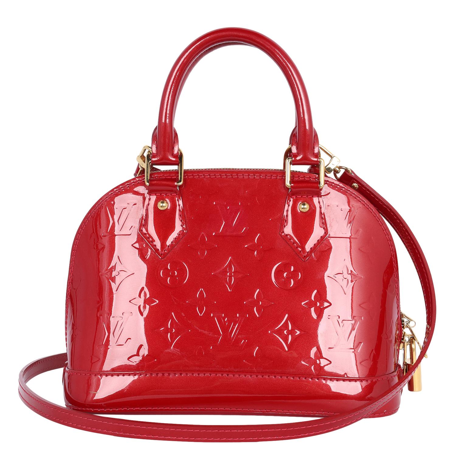 Louis Vuitton Alma BB Red Leather 3