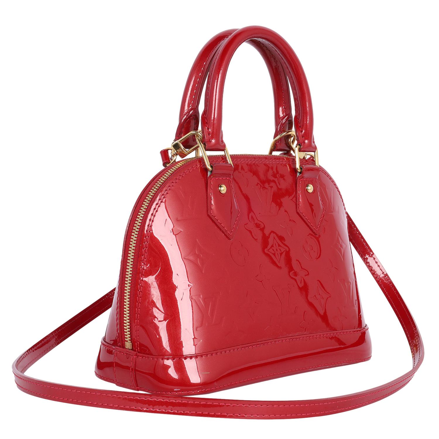 Louis Vuitton Alma BB Red Leather 4