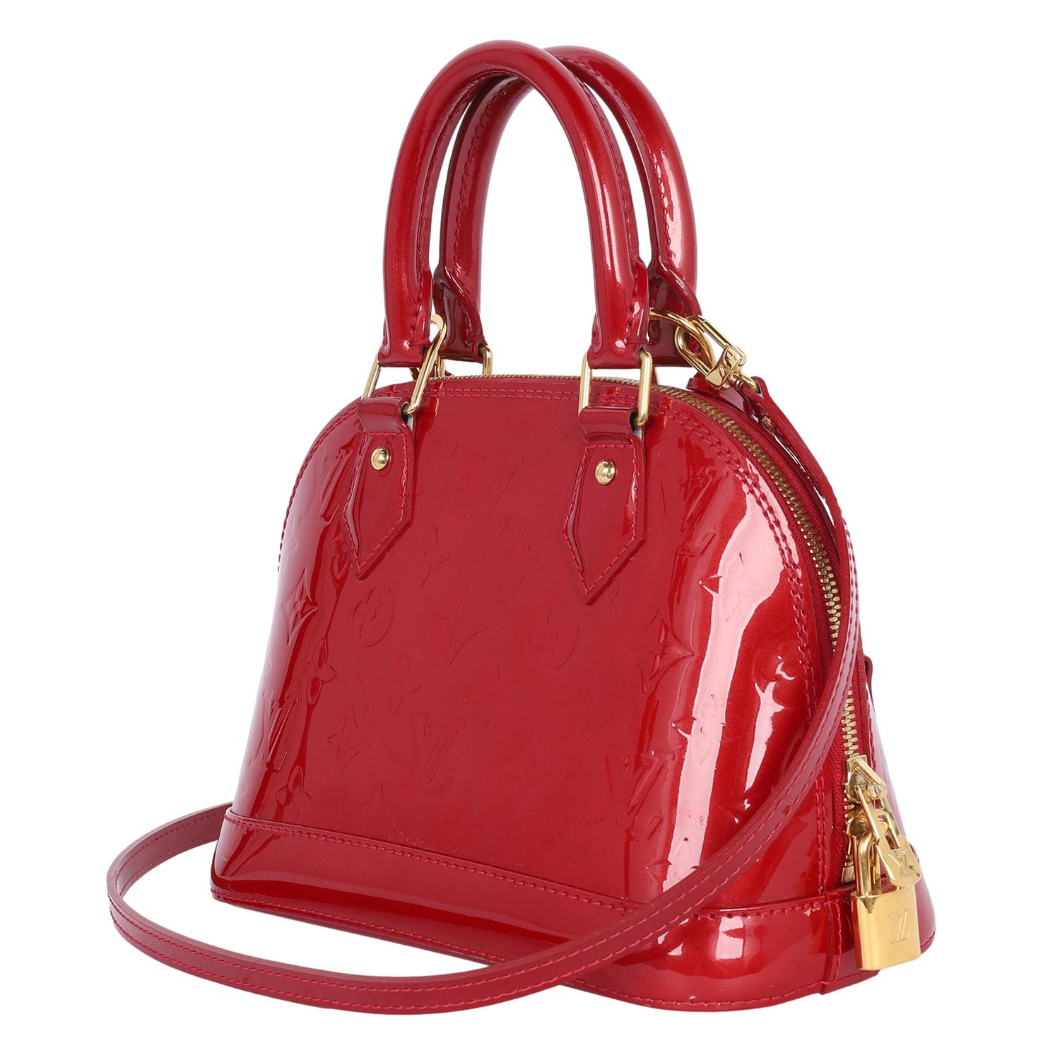 Louis Vuitton Alma BB Red Leather 5