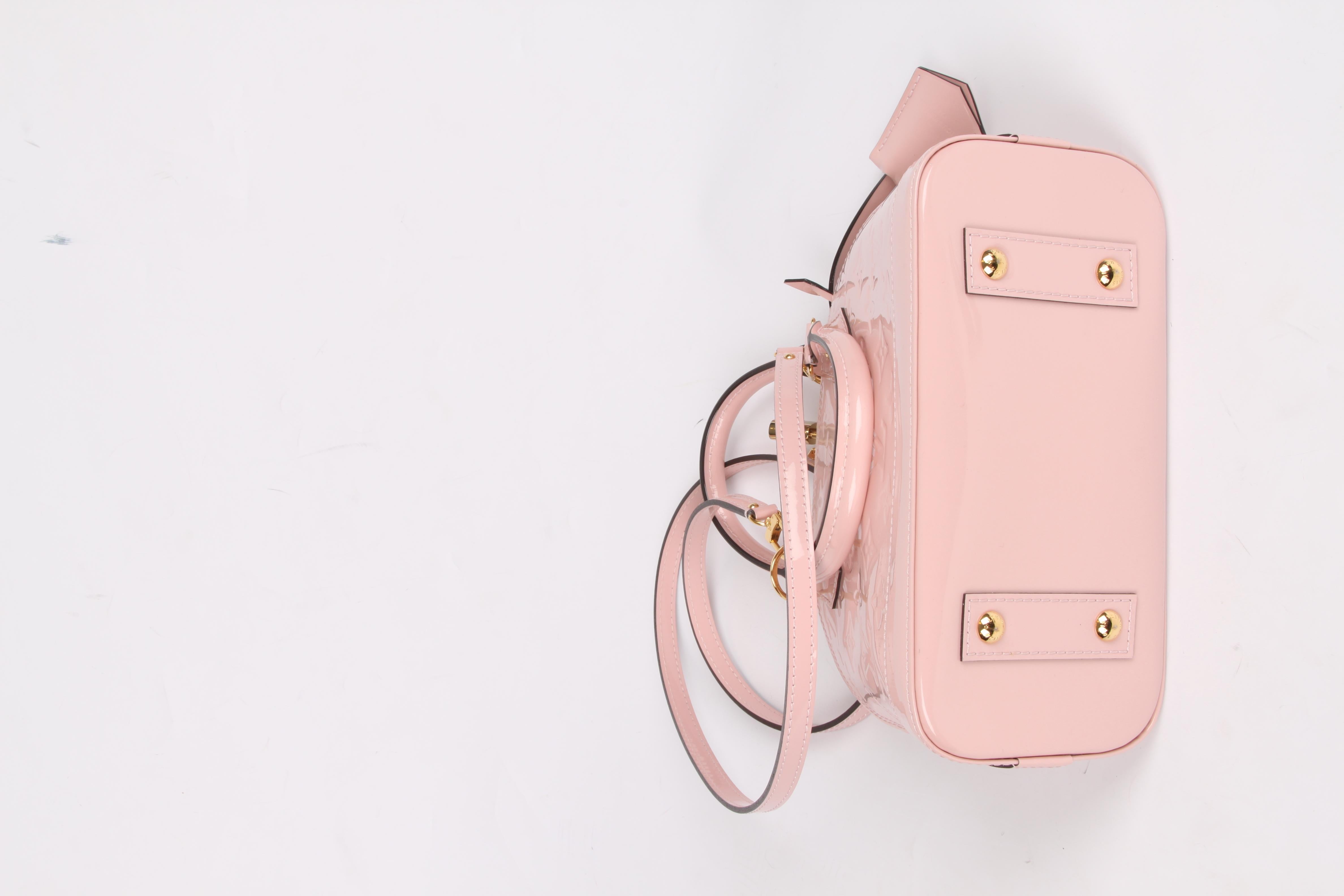 Pink Louis Vuitton Alma BB Shoulder Bag - pink