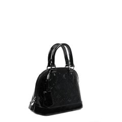 LOUIS VUITTON, Alma BB So Black in black patent leather