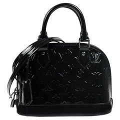 LOUIS VUITTON, Alma BB So Black in black patent leather at 1stDibs