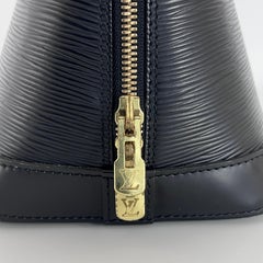 Louis Vuitton Alma Black Epi Leather Handbag 2005
