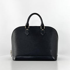 Louis Vuitton Alma Black Epi Leather Handbag 2005