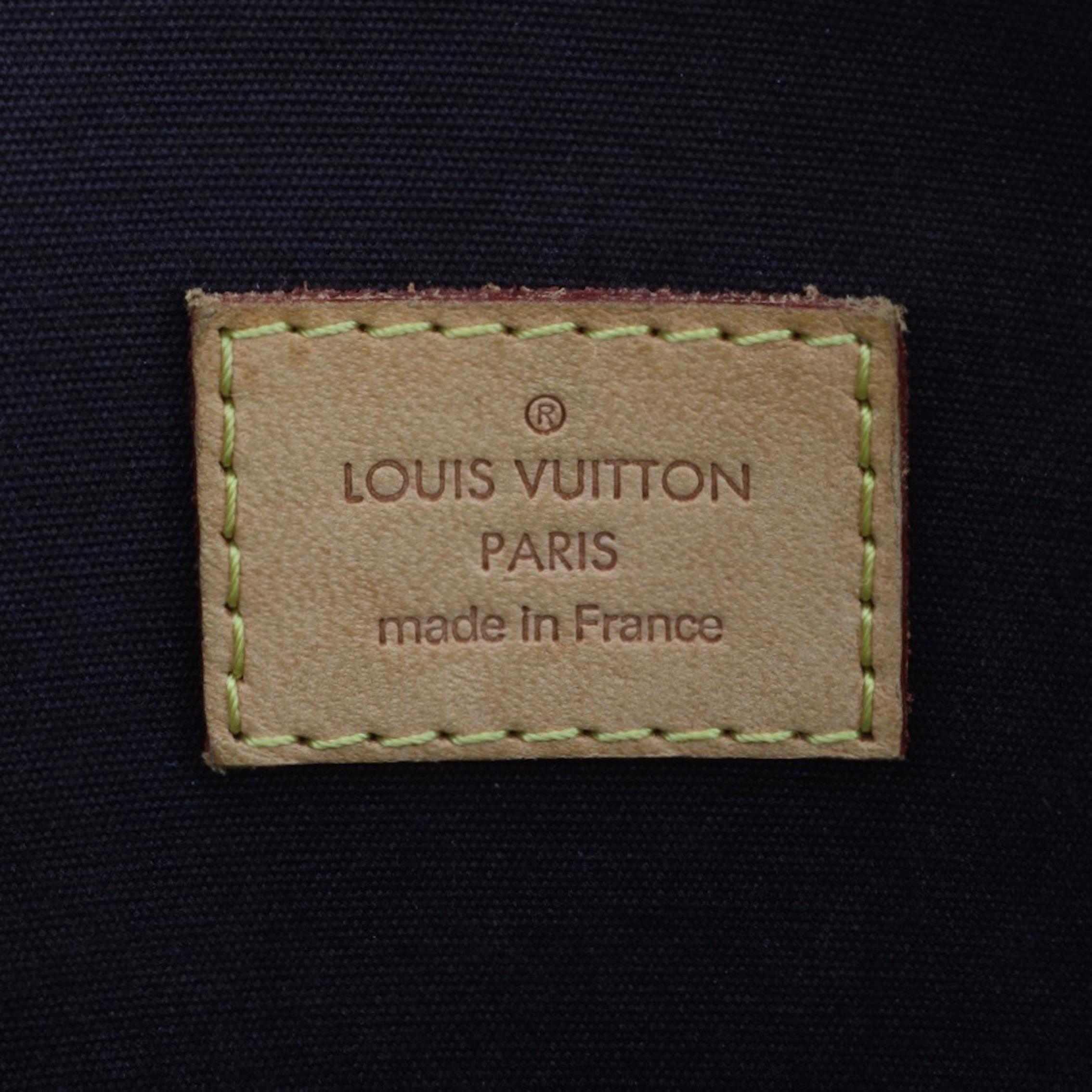 Sac Louis Vuitton Alma GM Amarante en cuir vernis monogrammé en vente 10