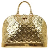 Louis Vuitton Gold Mirror Alma GM - Gold Handle Bags, Handbags - LOU25924