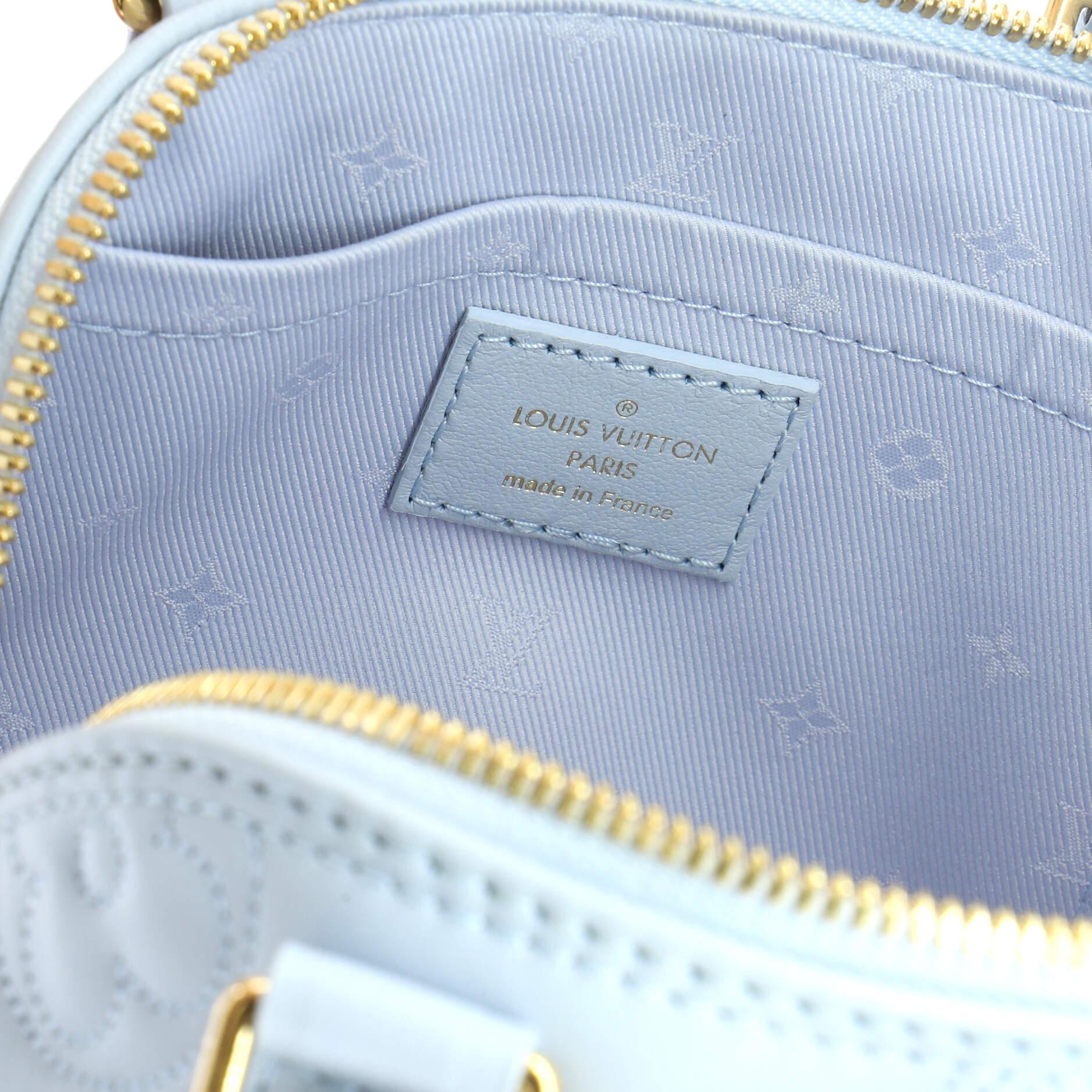 Louis Vuitton Alma Handbag Bubblegram Leather BB 1