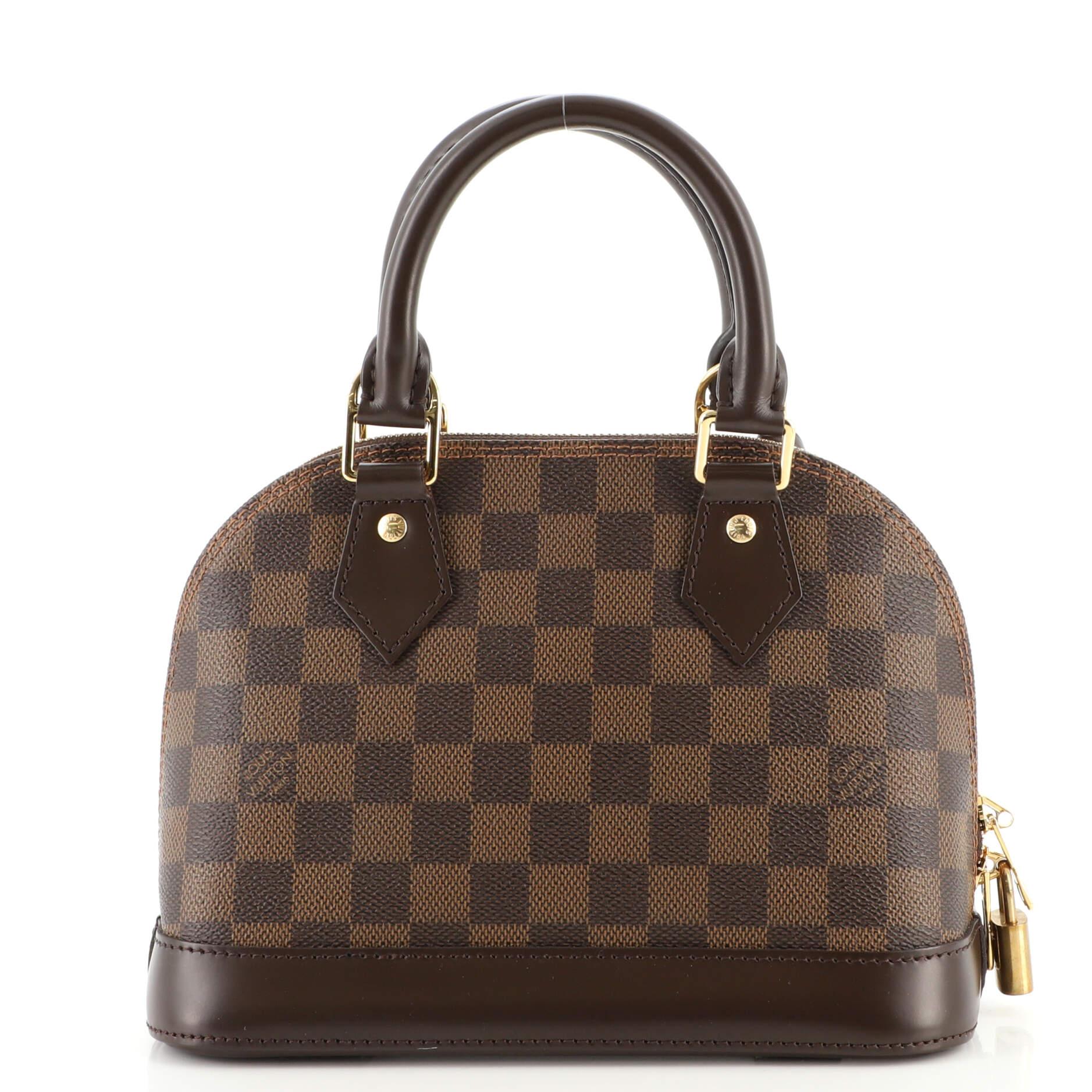 Black Louis Vuitton Alma Handbag Damier BB