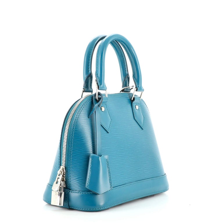 Louis Vuitton Alma Handbag Epi Leather BB Blue 213721194
