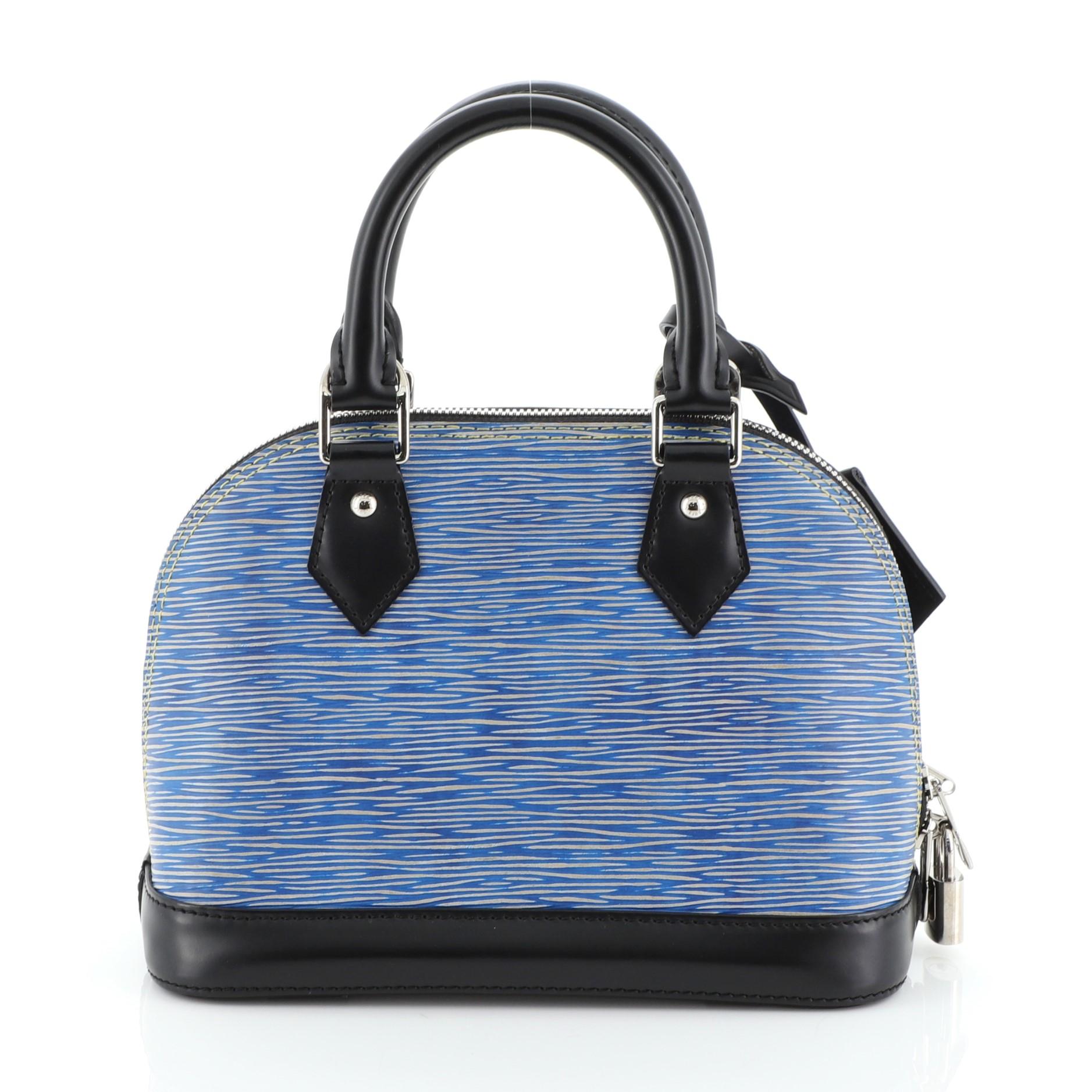 Gray  Louis Vuitton Alma Handbag Epi Leather BB