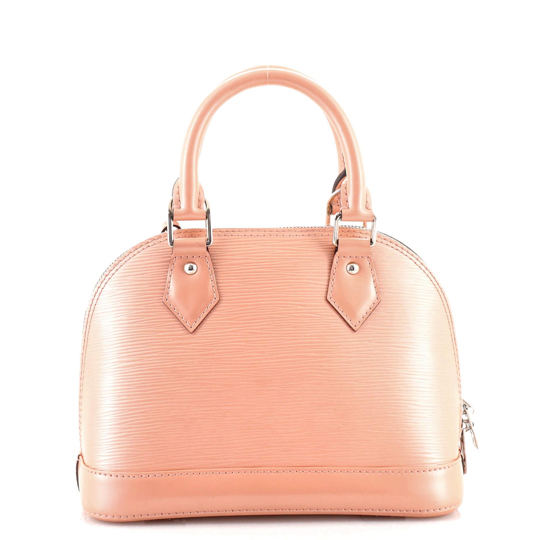Orange Louis Vuitton Alma Handbag Epi Leather BB