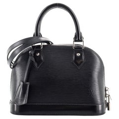 LOUIS VUITTON Epi Alma BB Black 1222962