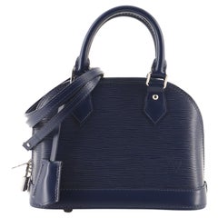 Louis Vuitton SOLD OUT Bleuet Blue Epi Jacquard Alma BB Crossbody Bag For  Sale at 1stDibs