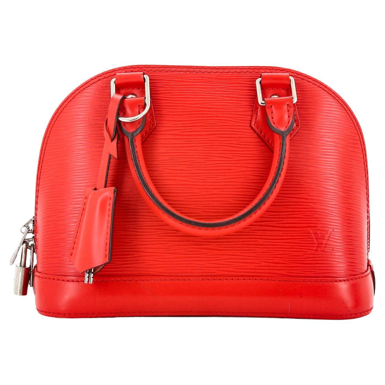 Louis Vuitton Castilian Red Epi Leather Pochette - The Palm Beach