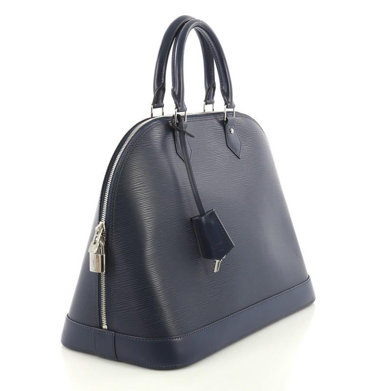 Black Louis Vuitton Alma Handbag Epi Leather GM