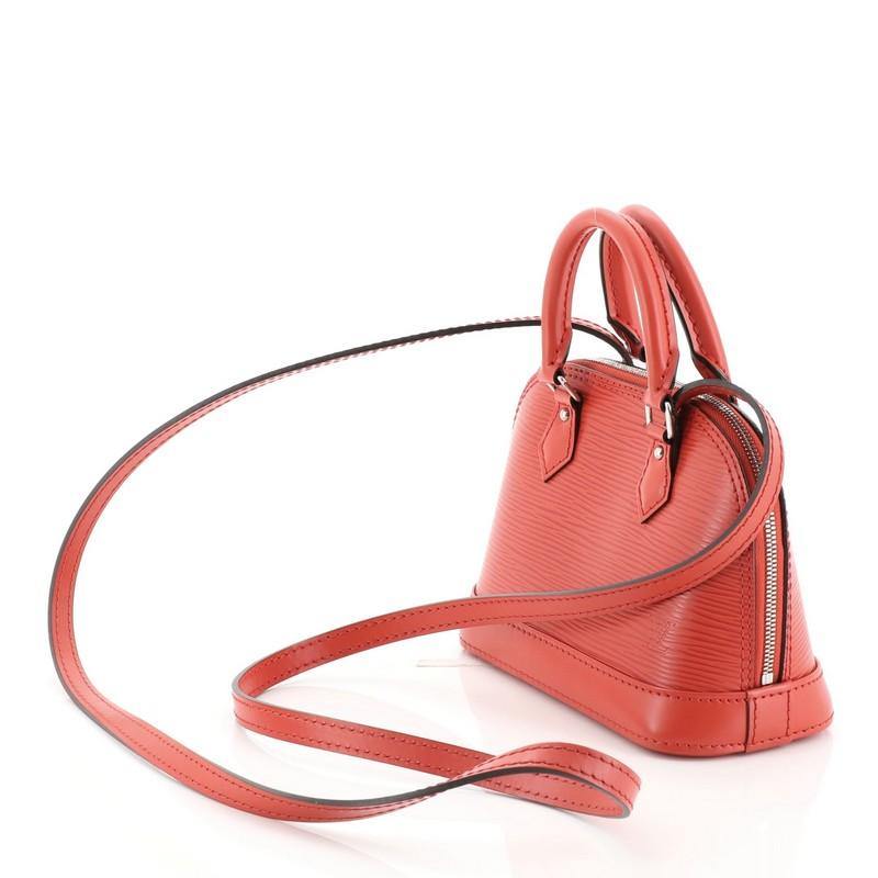  Louis Vuitton Alma Handbag Epi Leather Nano In Good Condition In NY, NY
