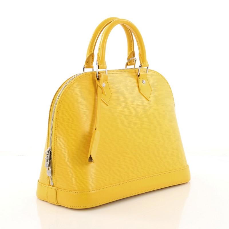 Louis Vuitton Alma Handbag Epi Leather PM (Gelb)