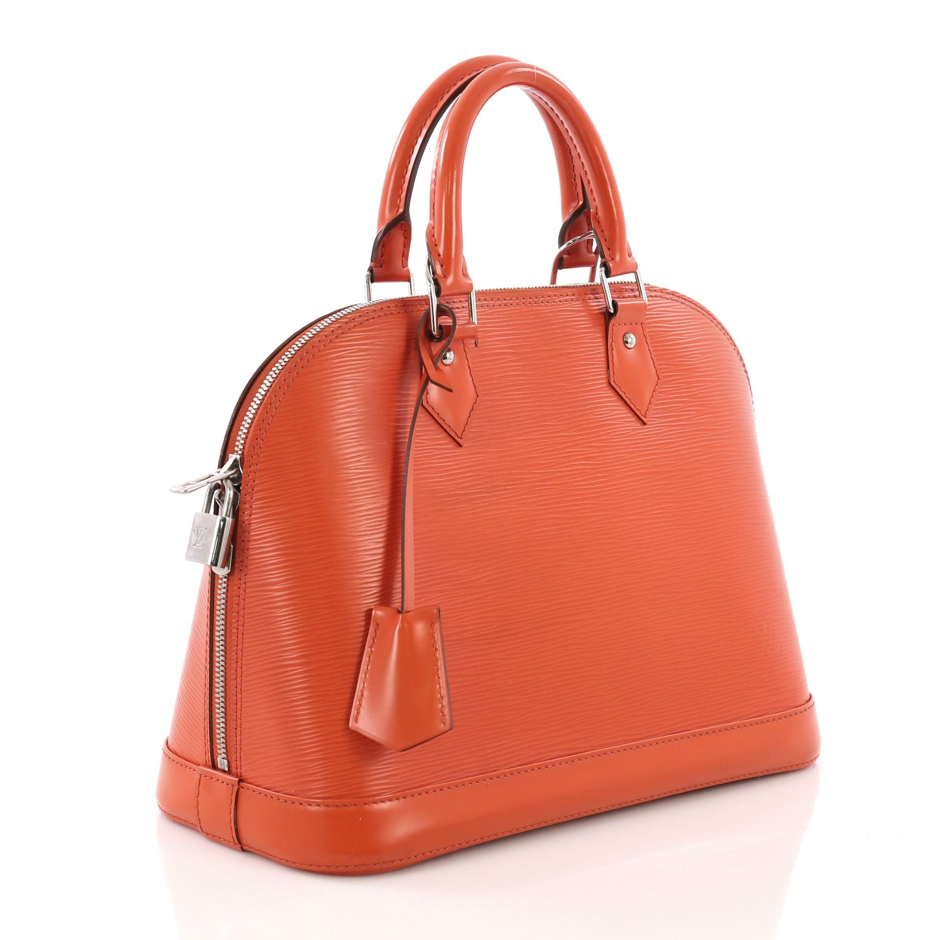 Louis Vuitton Alma Handbag Epi Leather PM (Rot)