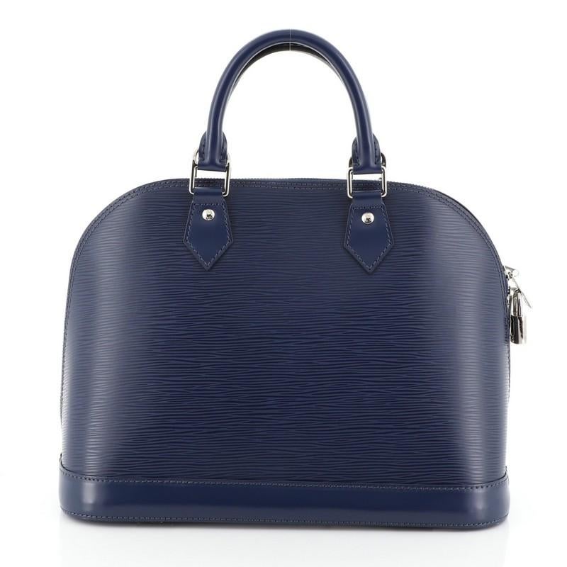 Black Louis Vuitton Alma Handbag Epi Leather PM