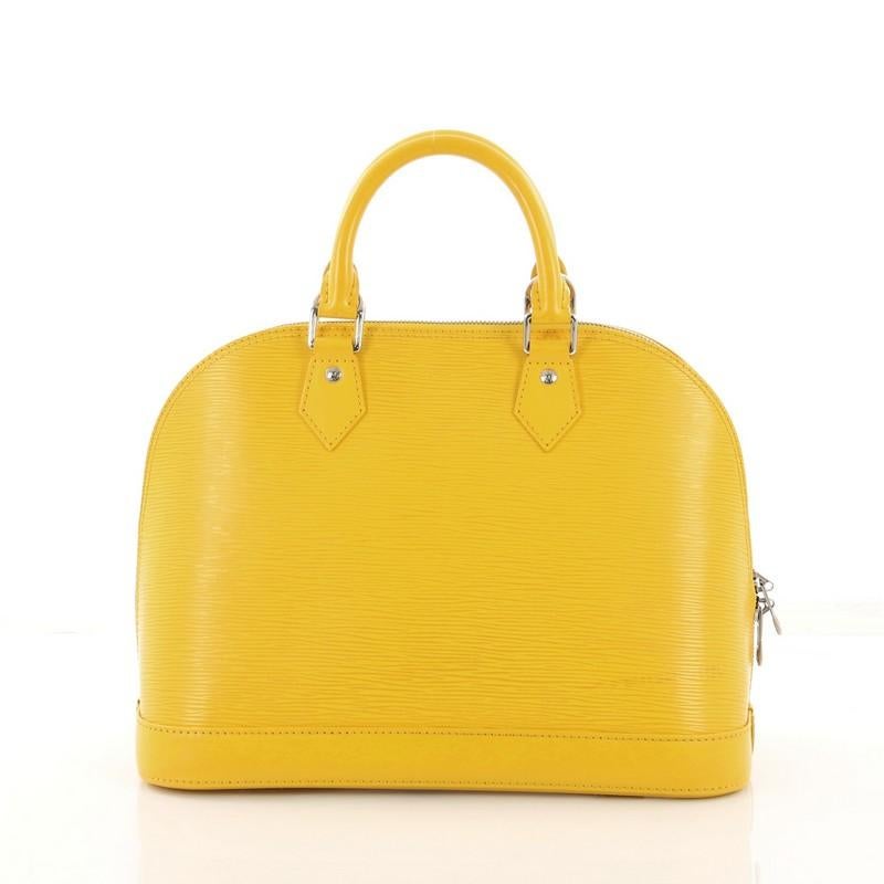 Louis Vuitton Alma Handbag Epi Leather PM im Zustand „Gut“ in NY, NY