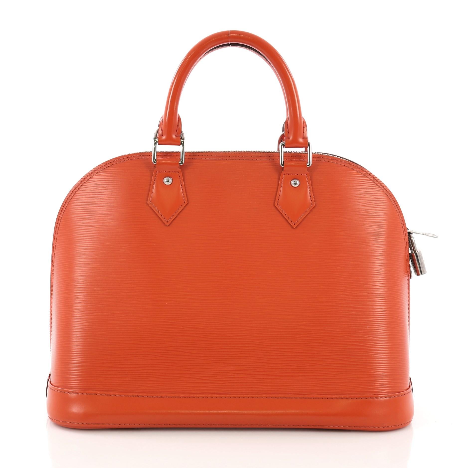 Louis Vuitton Alma Handbag Epi Leather PM im Zustand „Gut“ in NY, NY